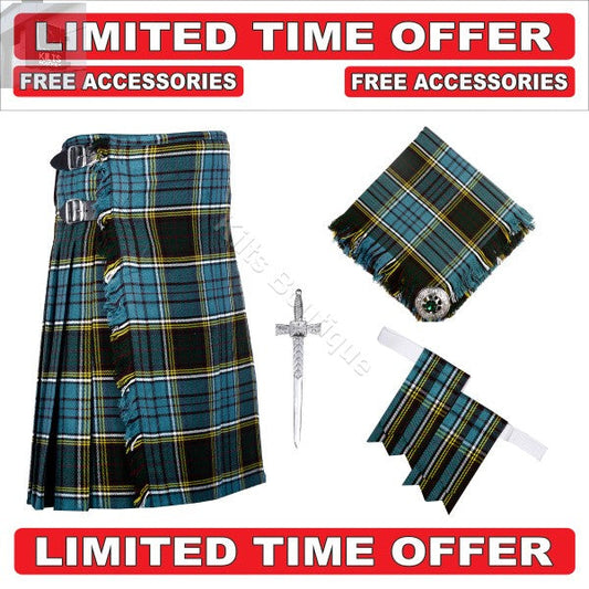 Men's Tartan Utility Kilt With Accessorie Kilt Outfit