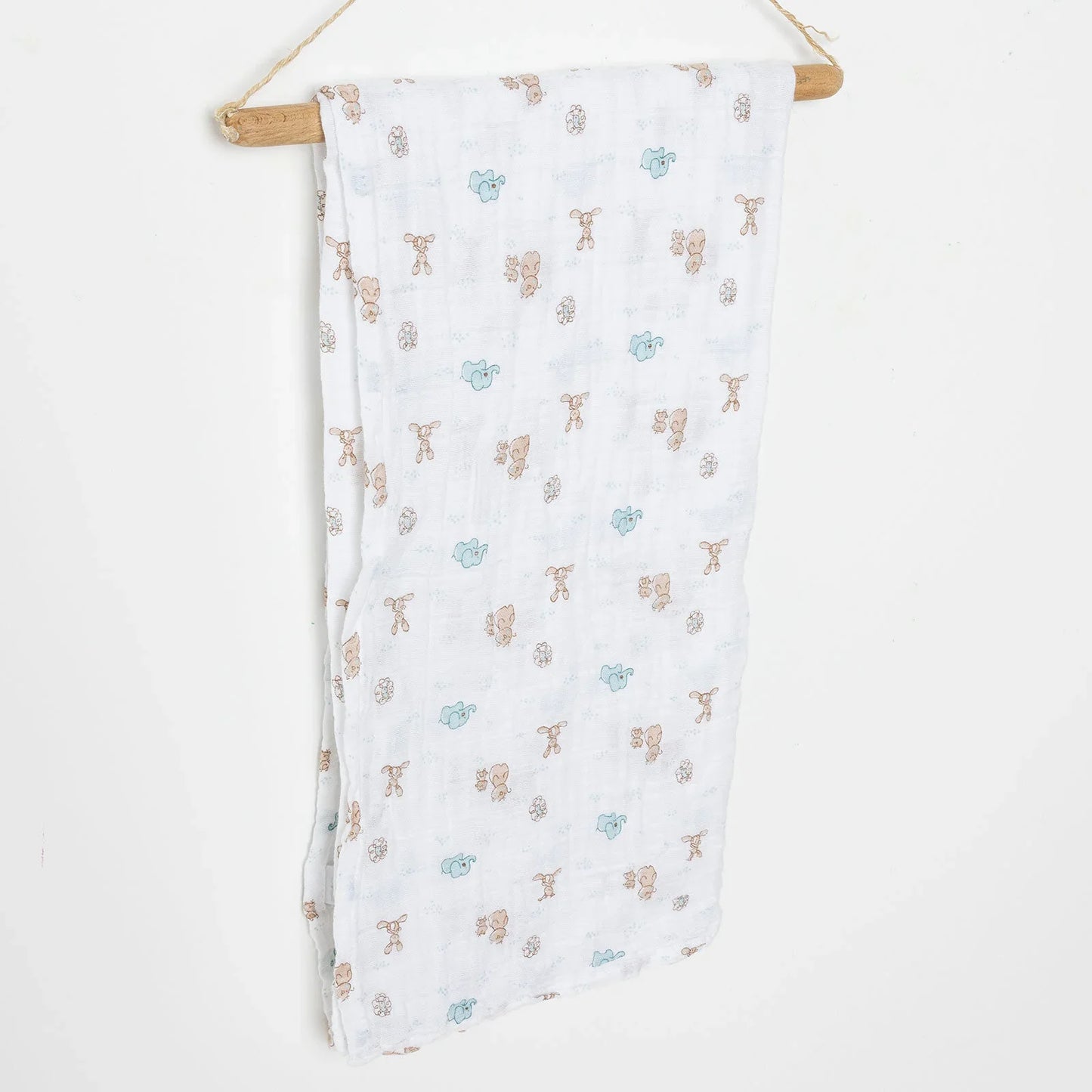 Little Dreams Girl Muslin Blanket - White