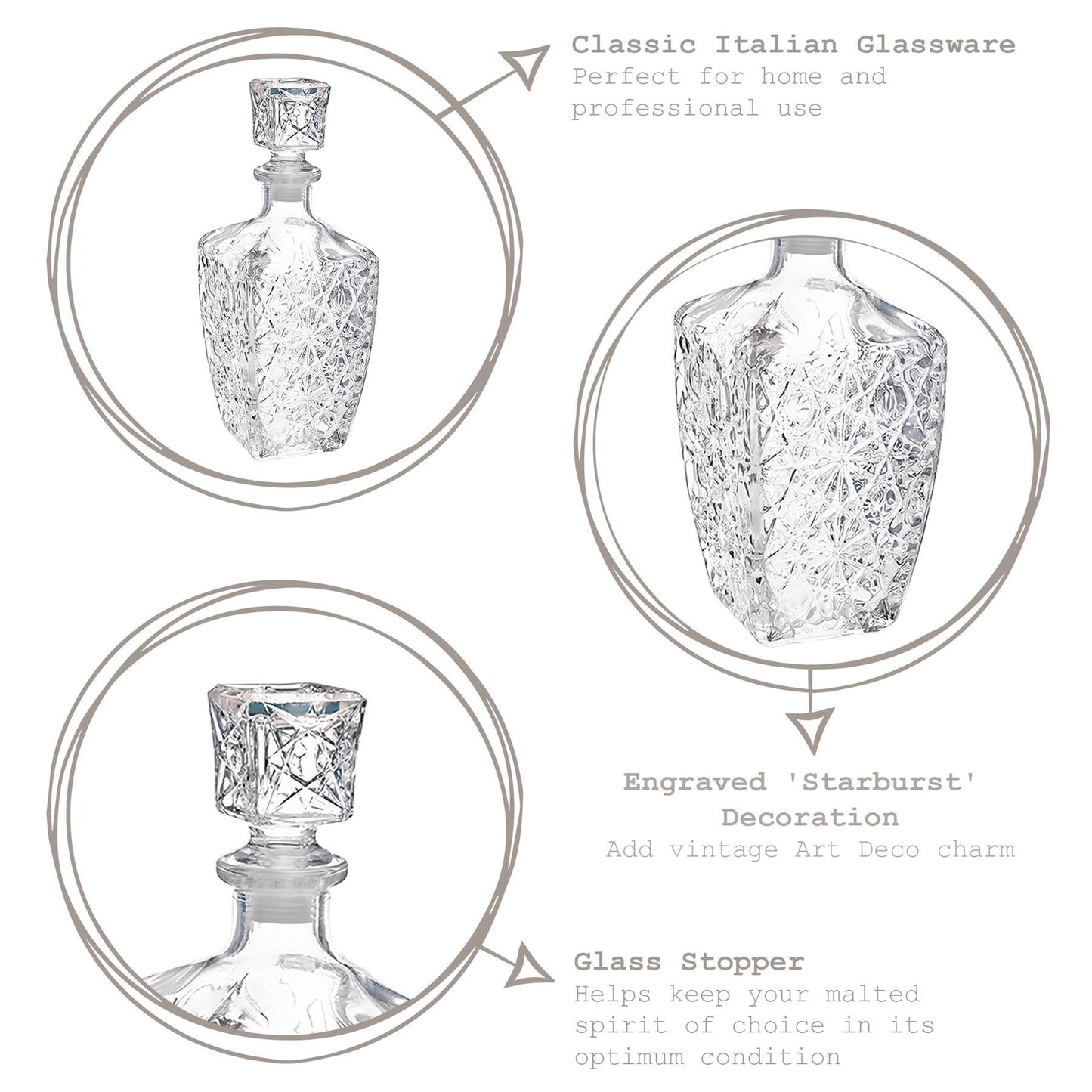 780ml Dedalo Whisky Decanter