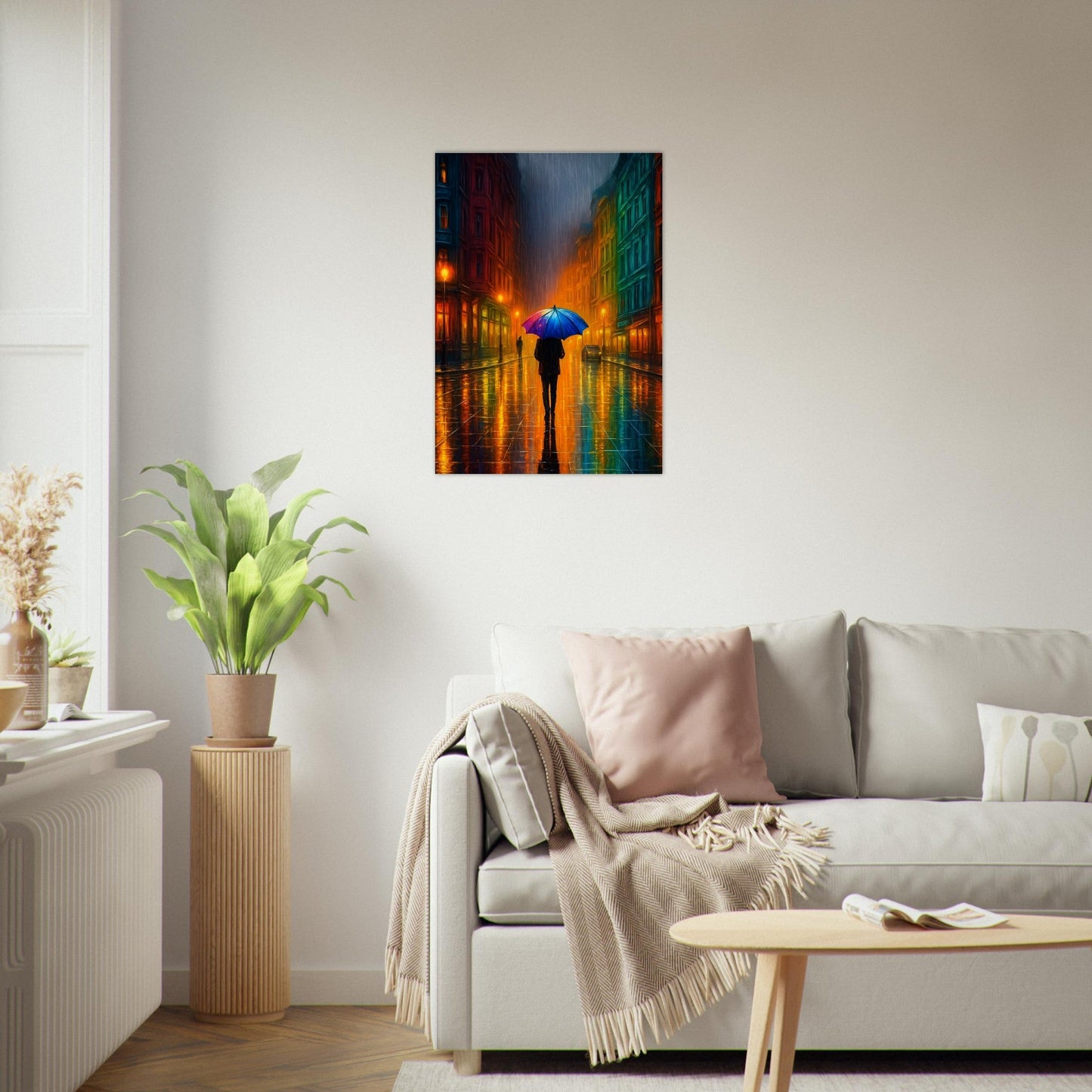 Moody Urban Street Scene Poster