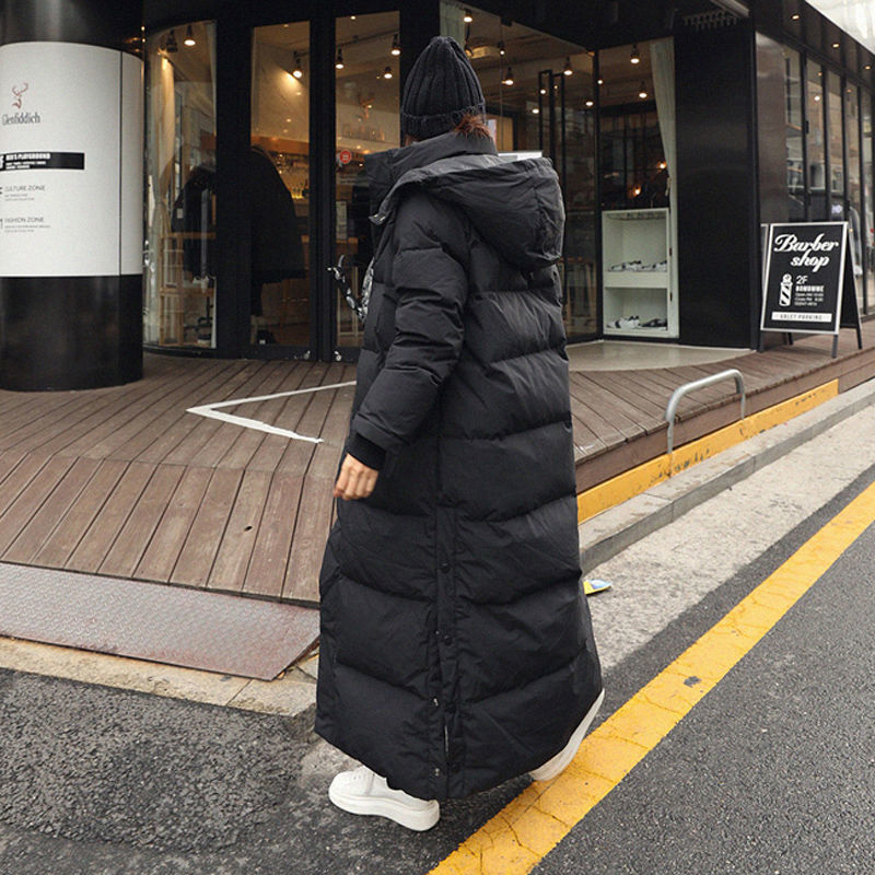 Women's Loose-fitting Padded Long Below-the-knee Cotton Coat