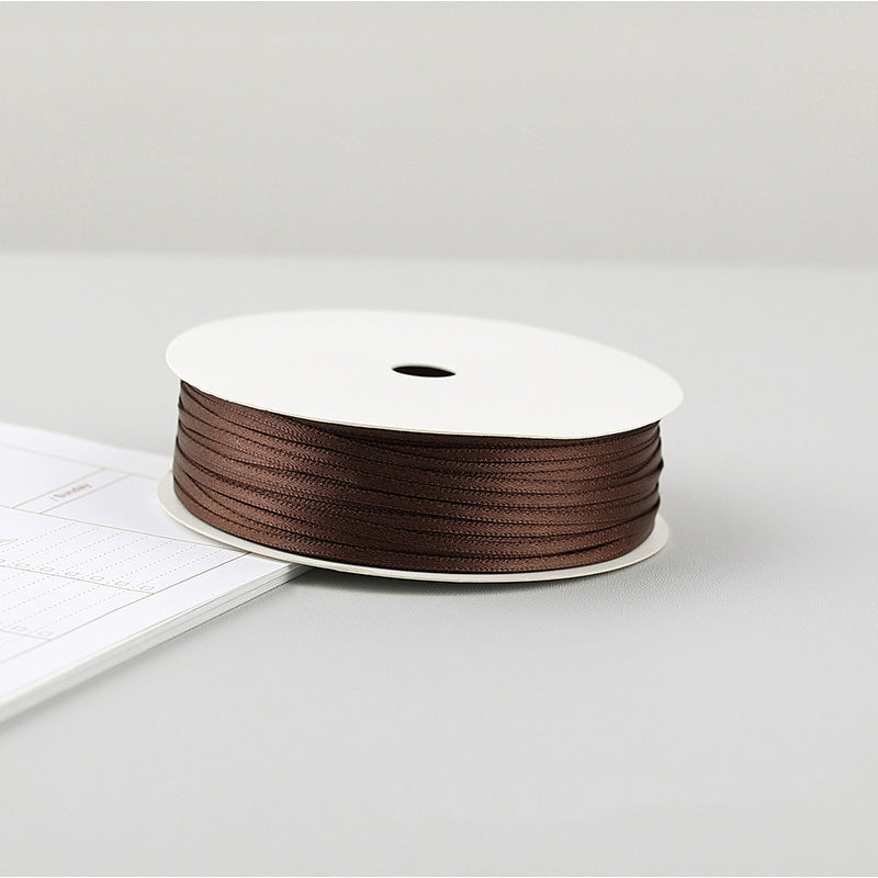 2mm Silk Ribbon Balloon Ribbon Rope Double-sided Diy Packaging