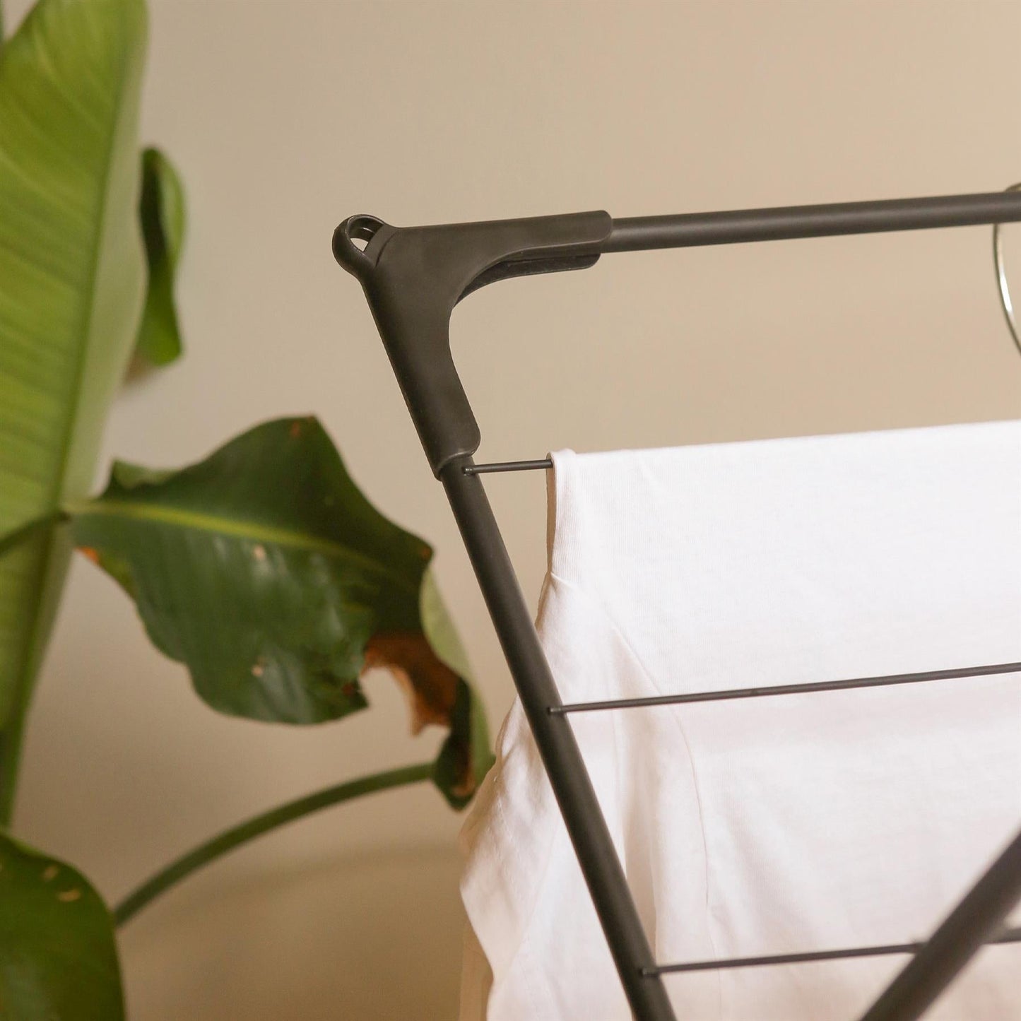 3 Tier Foldable Clothes Airer - Black