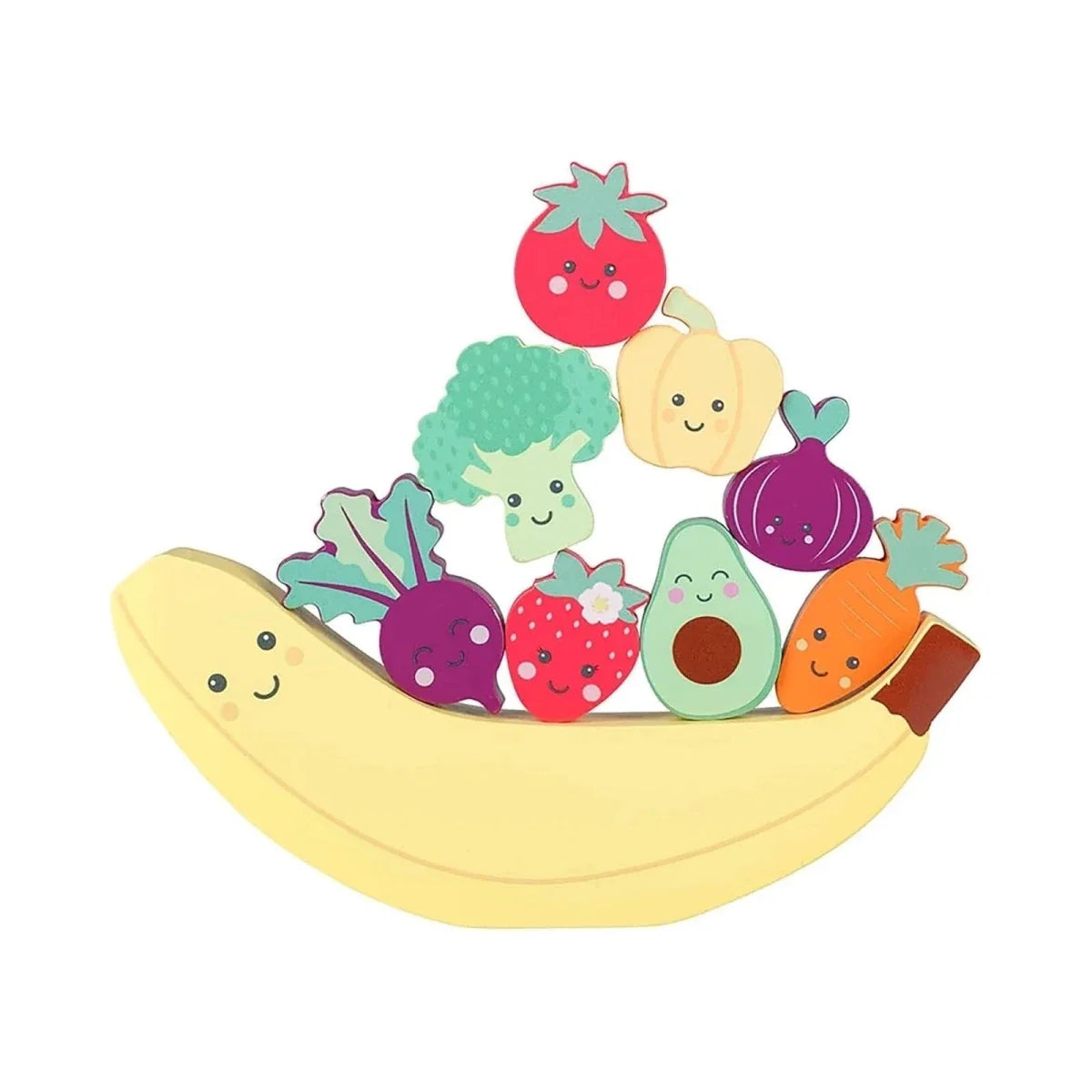 Orange Tree Toys Happy Veggies & Friends Balancing Game