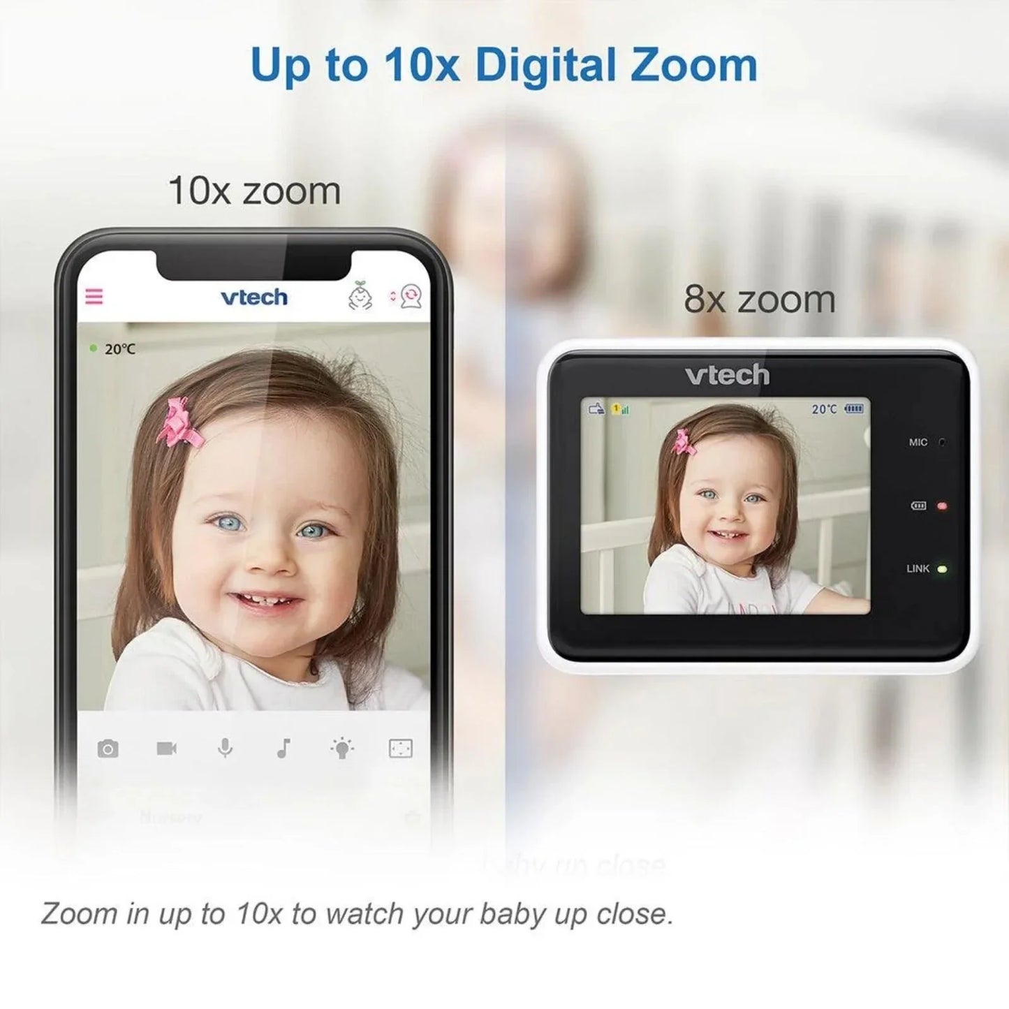 VTech RM2751 2.8" Smart Wi-Fi Baby Monitor
