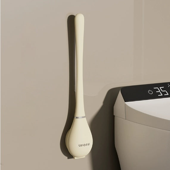 Household Brush Wall-mounted Long-handled Silicone Toilet Brush