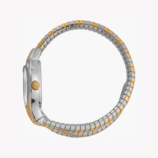 Just Cavalli Women's Silver & Gold Watch, Silver Dial Jc1l186m0055