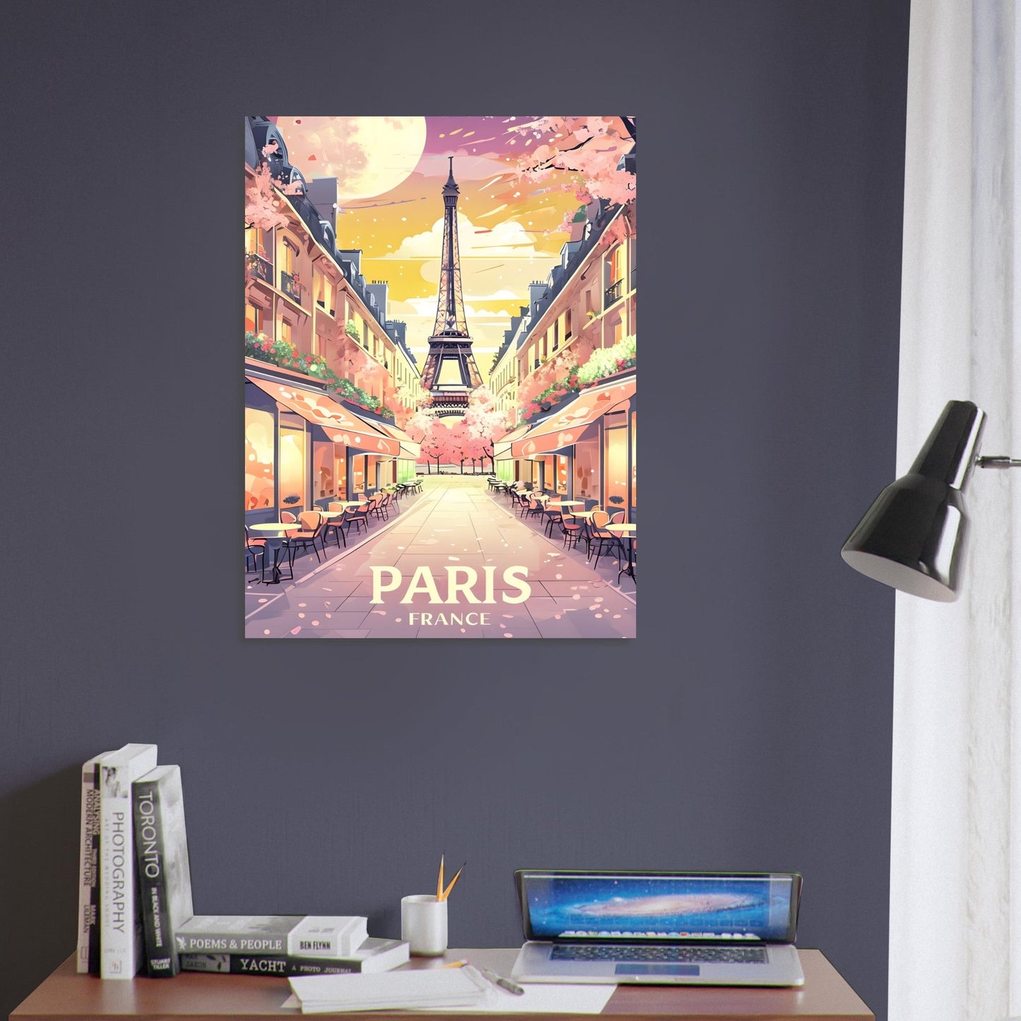 Paris Wall Art – Eiffel Tower Sunset Print