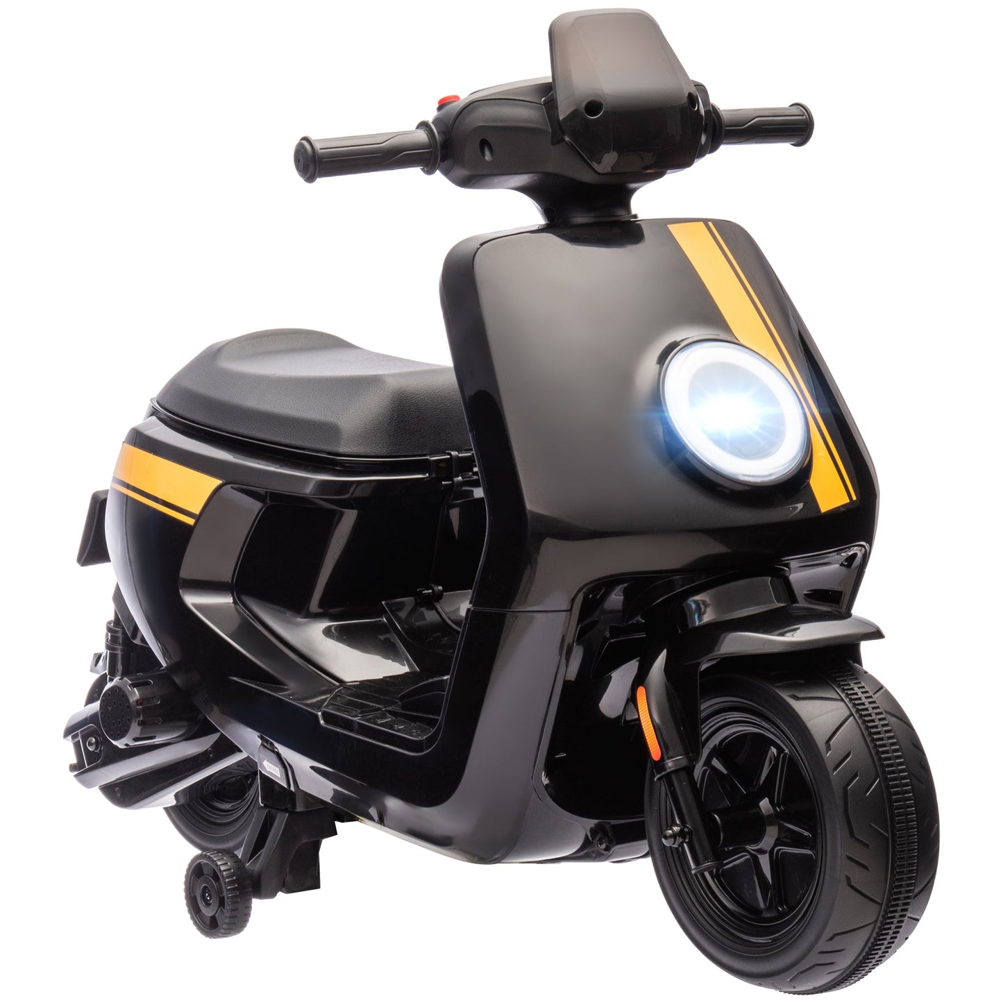 AIYAPLAY 6V Kids Electric Motorbike with Headlight and Music