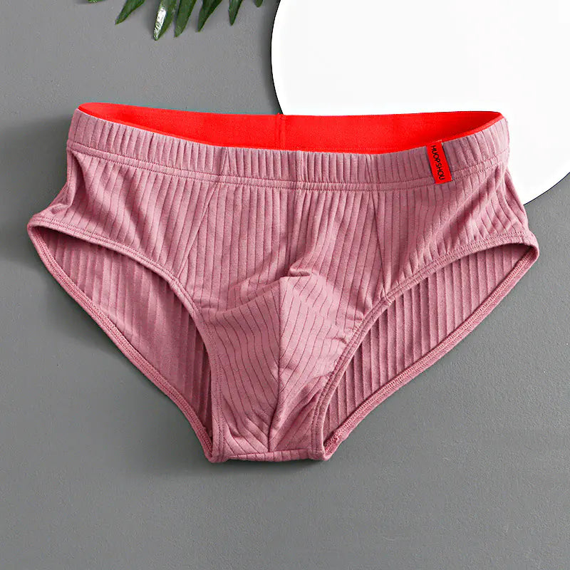 Trendy Men's Triangle Briefs - Breathable Cotton Underwear