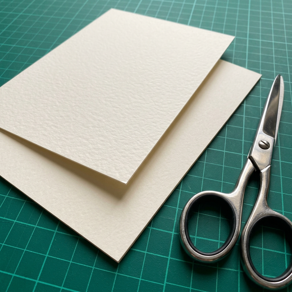 5x7 Hammered Ivory Card Stock (177mmx127mm) 255gsm - Stella Weds®