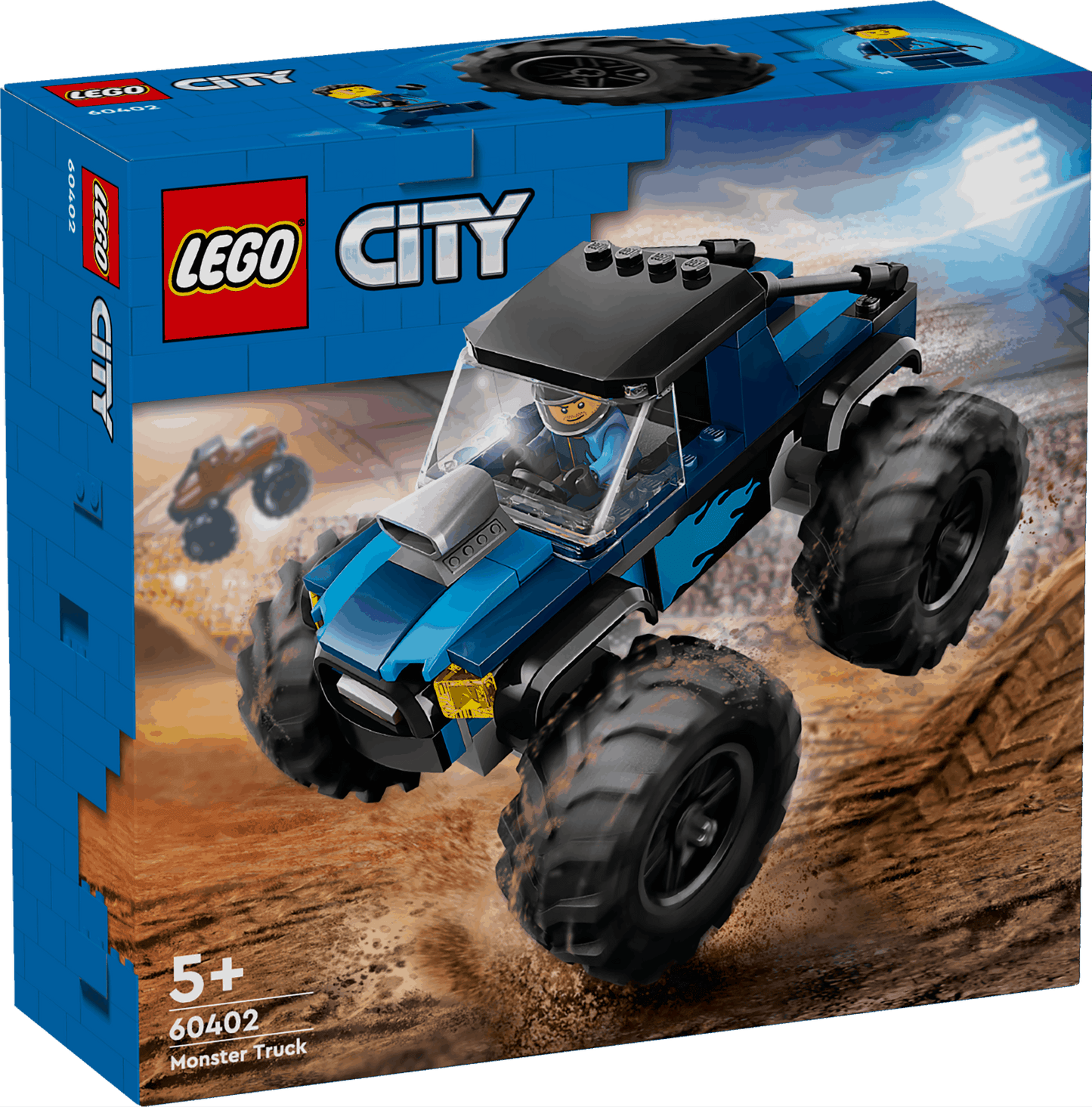 Lego City 60402 Blue Monster Truck Buildable Playset for Ages 5 and Up