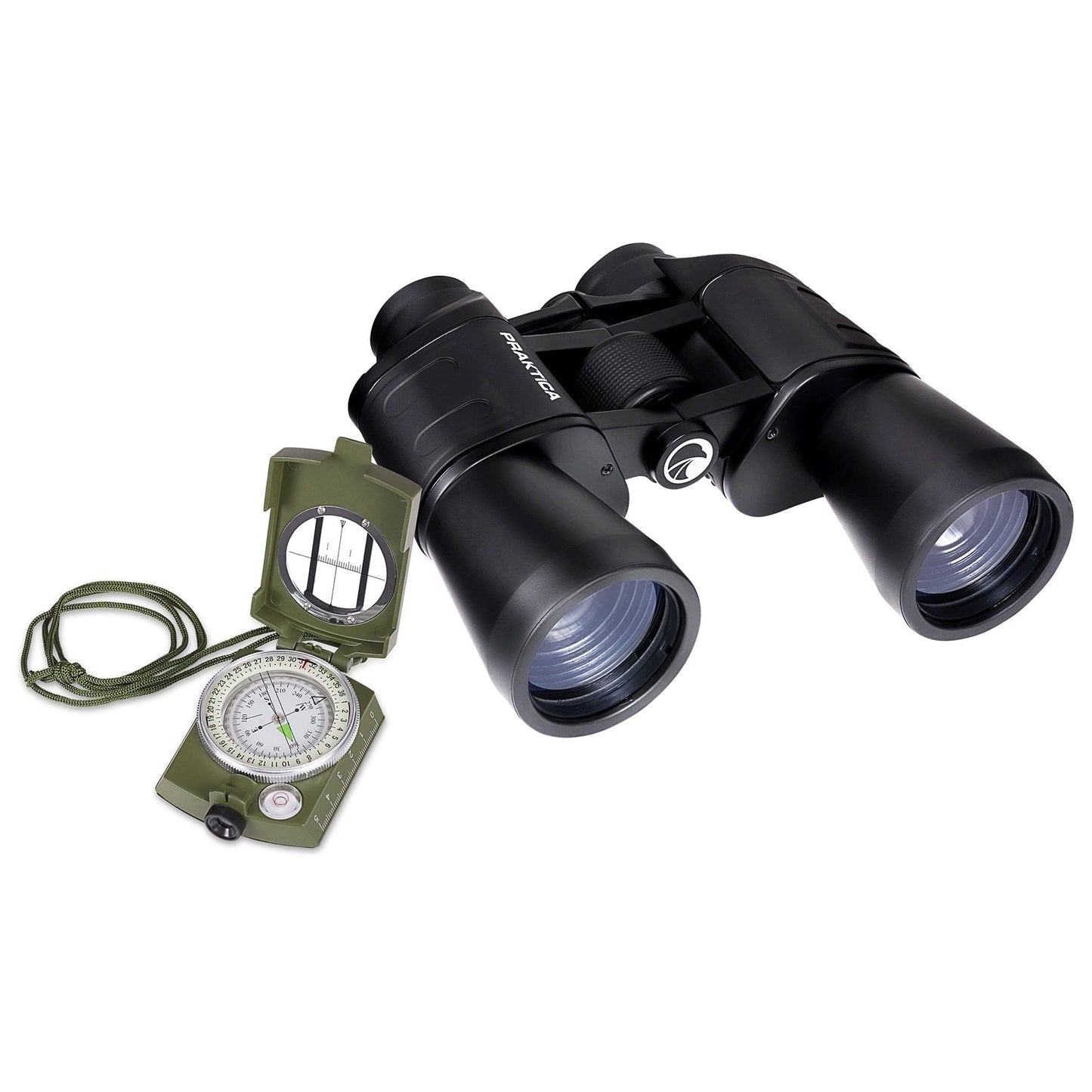PRAKTICA Falcon 10x50mm Porro Prism Field Binoculars - Black