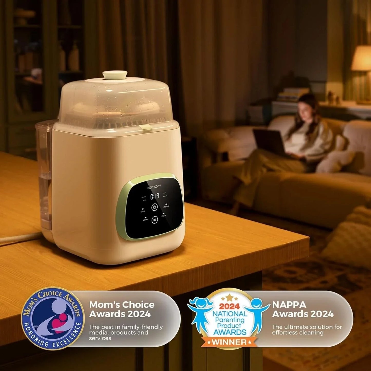 Momcozy KleanPal Pro Baby Bottle Washer & Steriliser & Dryer