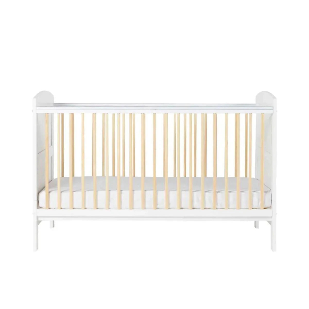 Ickle Bubba Coleby Scandi Cot Bed Scandi White - Without Mattress