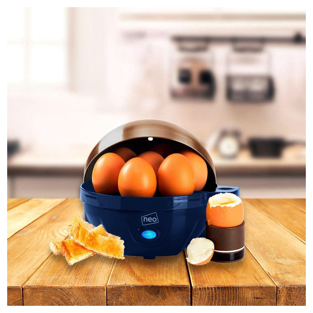 Neo Blue and Copper Electric Egg Boiler Poacher and Steamer