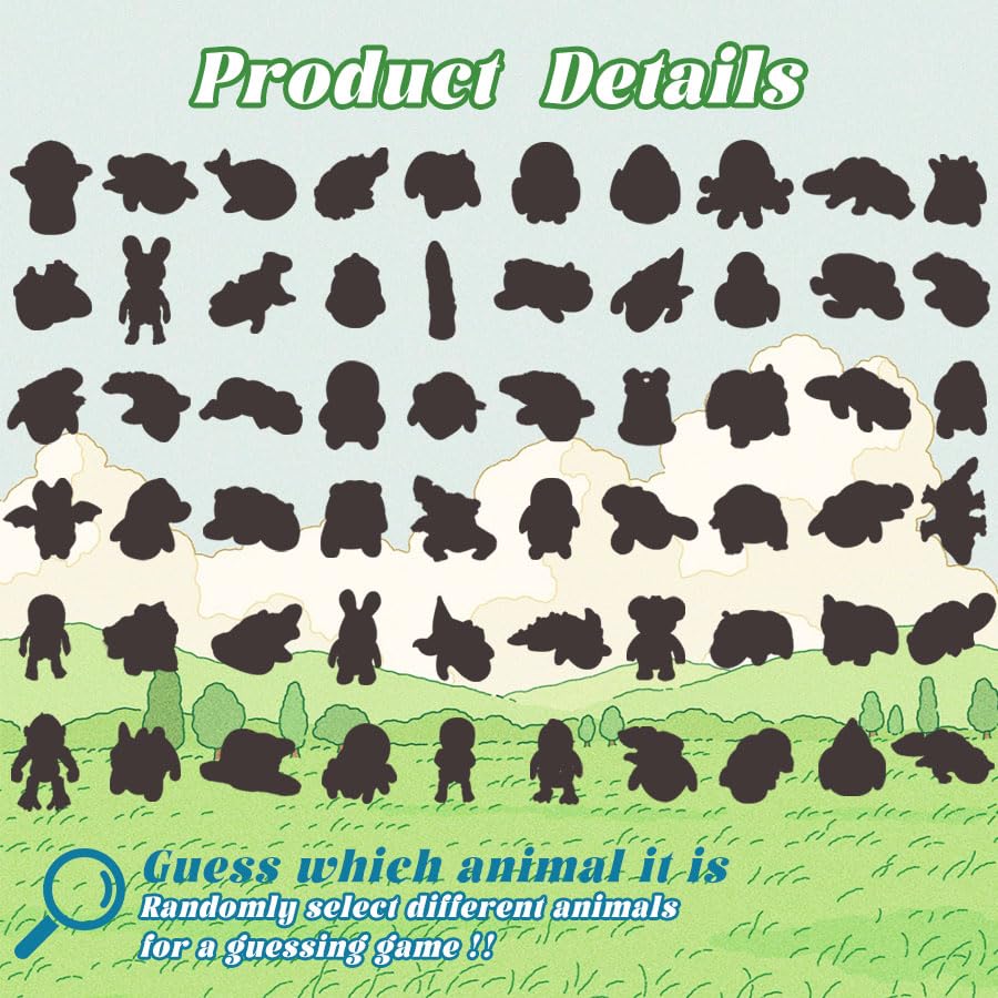 60Pcs Random 3D Printed Animals – Articulated Fidget Figurines for Kids & Collectors