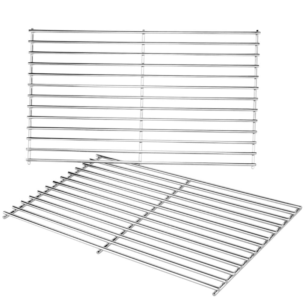 onlyfire GCG-8544 Stainless Steel Cladding Rod Grill Grates Fits for Weber 7637 Spirit II 200 and Spirit 200 Series Gas Grills,Set of 2