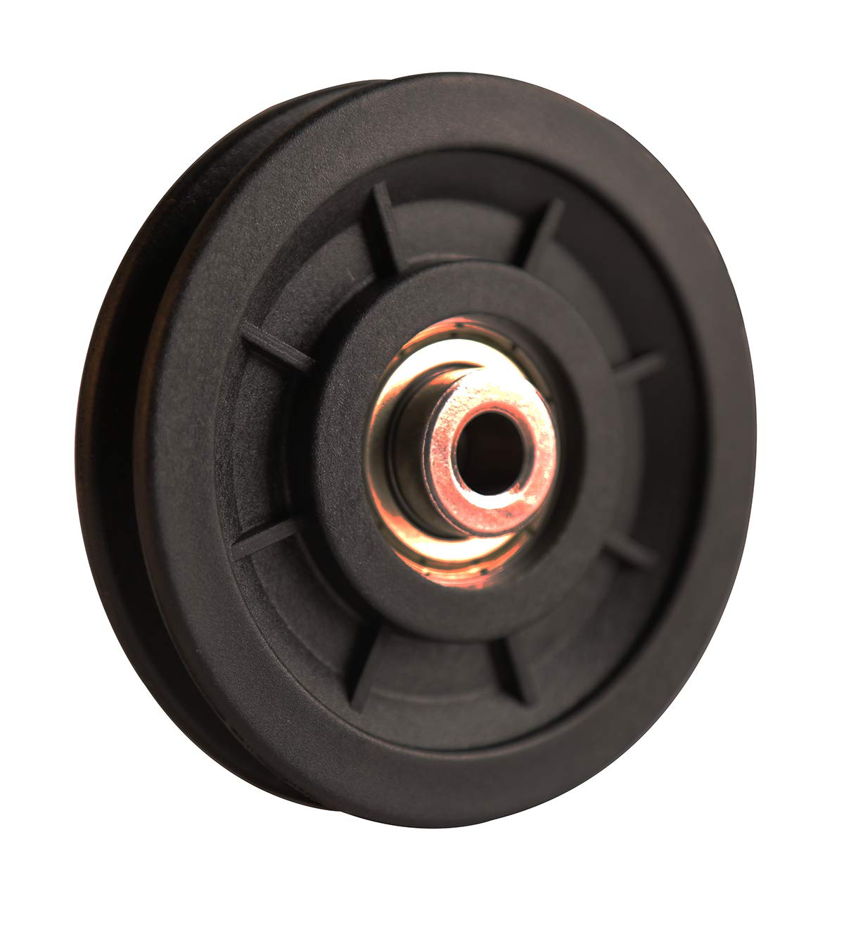 LFJ 90mm Gym Pulley Wheel, Universal Bearing Pulleys for Cable Machine Fitness Equipment Wearproof Abration Spare Part (8Pcs)