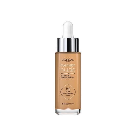 L'Oreal Paris True Match Tinted Serum Foundation, 1% Hyaluronic Acid, Hydrating Formula, Replumps Skin in 1 Hour for a Natural Glowing Finish, 30 ml,