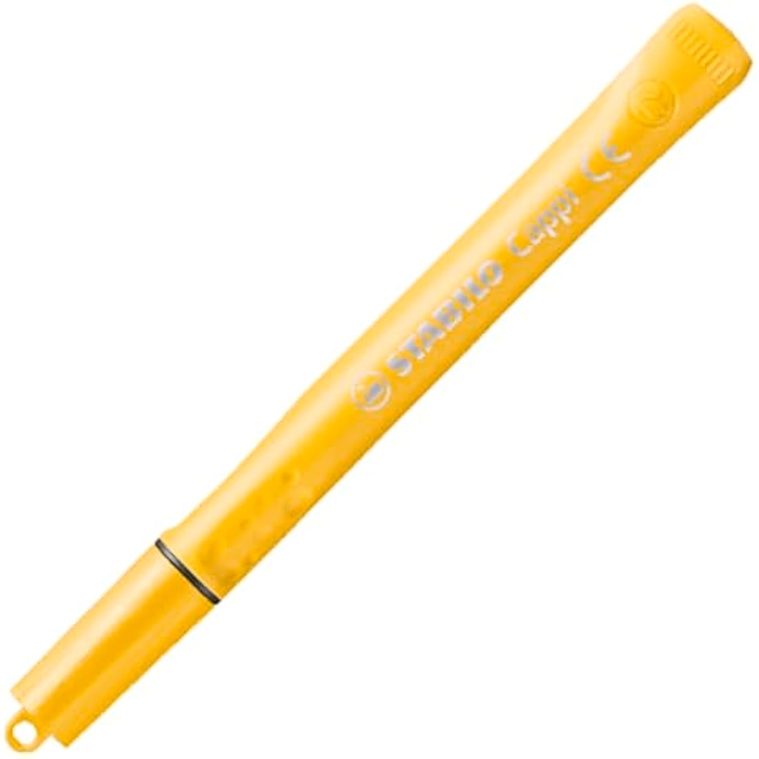STABILO Cappi - Fibre-Tip Pen with Cap-Ring - Pack of 24 - Assorted Colours with 2 Cap-Rings