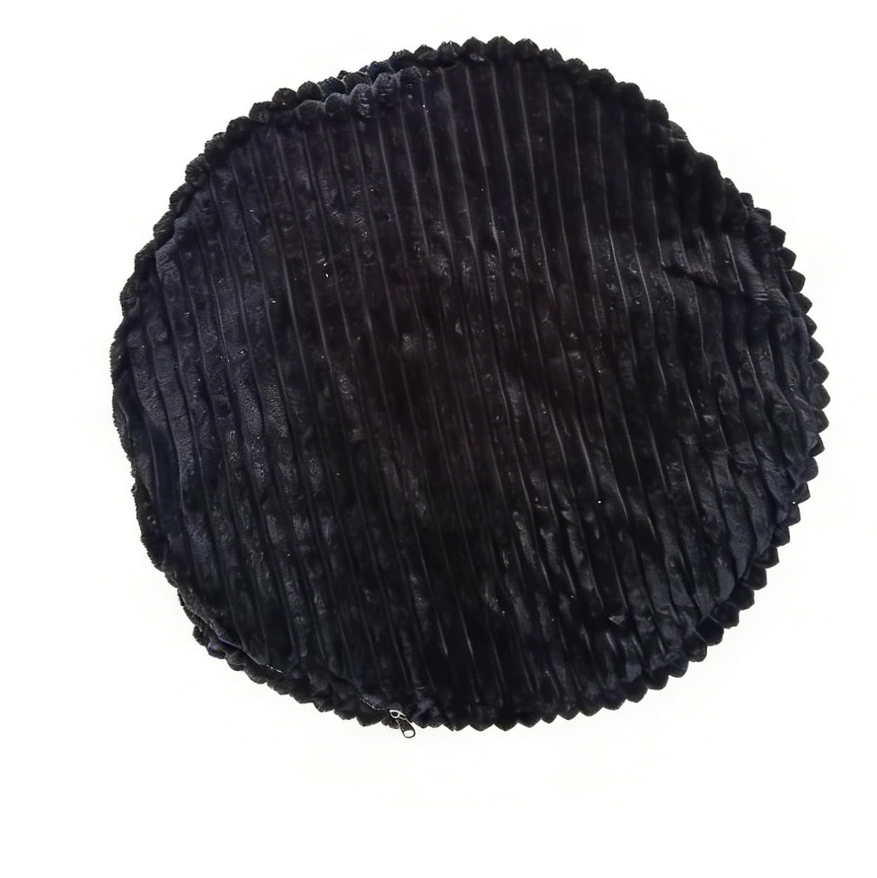 lygooh Unstuffed Footstool Bean Bag Cover Round Pouf Ottoman Foot Stool