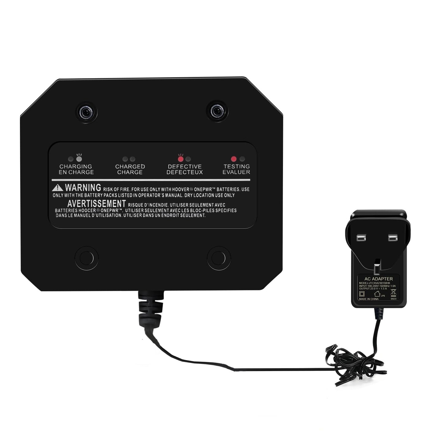 Replacement Charger for Vax ONE PWR Lithium Ion Battery-Black,100-240V/50Hz Compatible with BV15030 BV25030 BV25040 BH15260PC series battery.