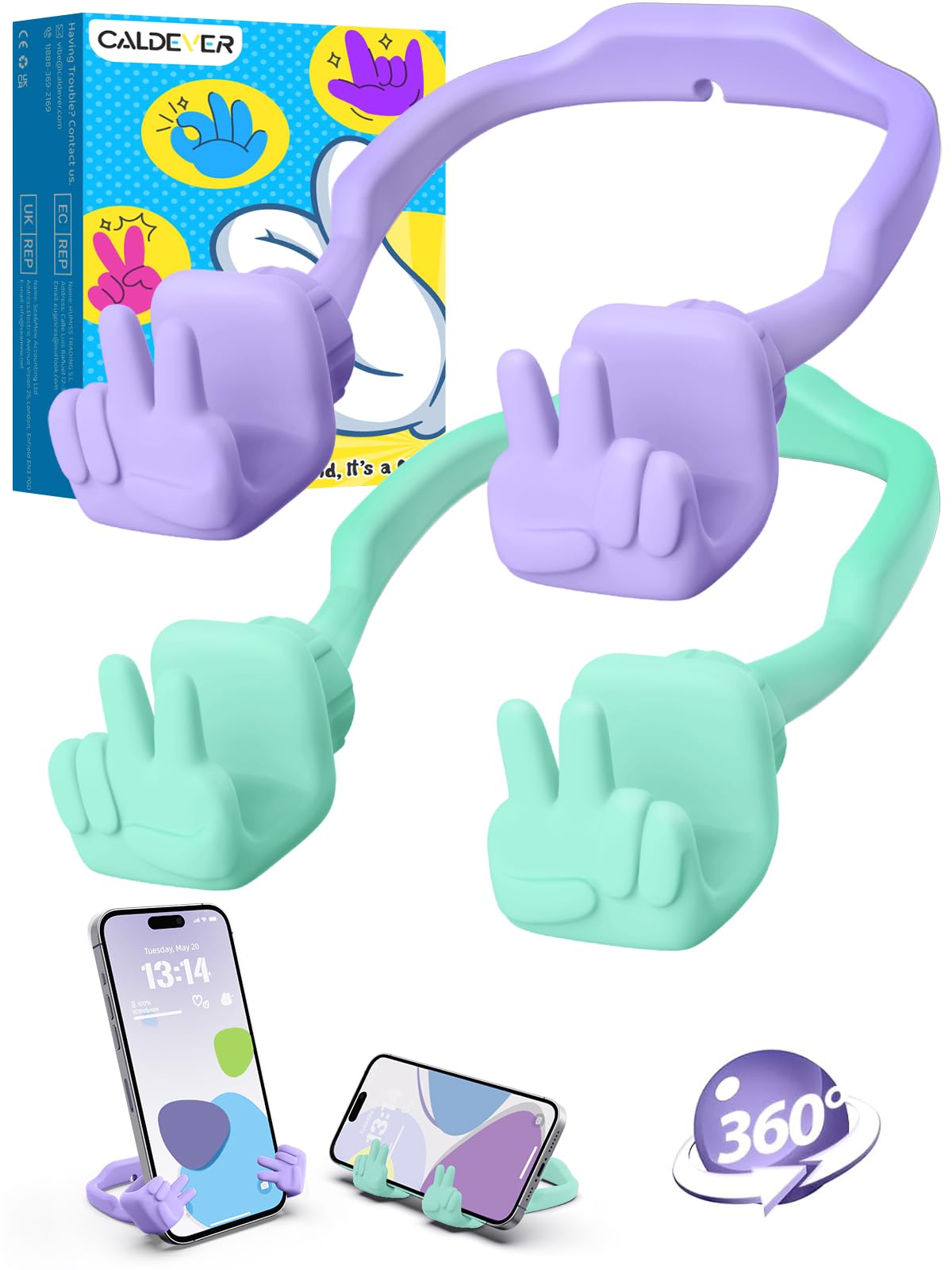CALDEVER Cell Phone Stand Stocking Stuffers for Teens Girls Boys Kids Gifts: Cell Phone Holder for Desk Cool Gadgets Birthday Gifts for Women Men