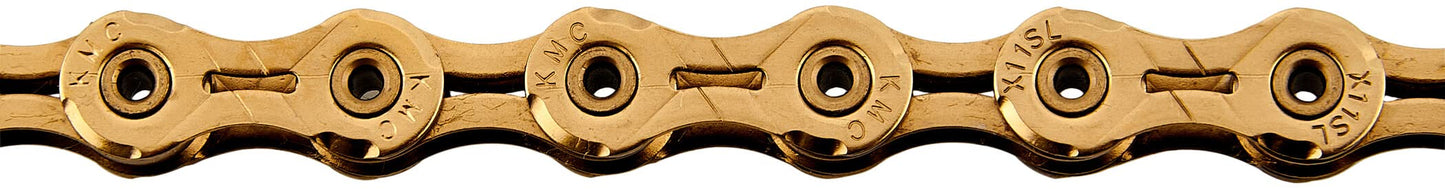 KMC X11SL 11 Speed Chain, Ti-Ni Gold, 118 Link