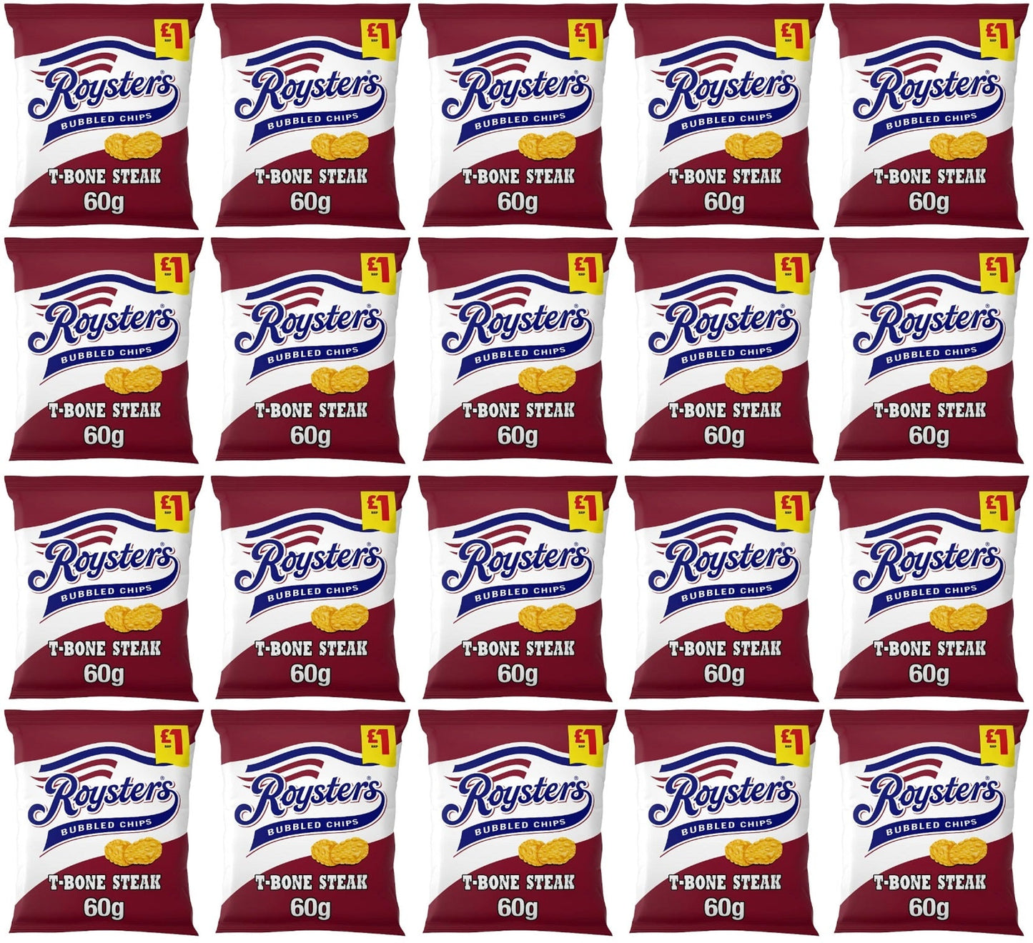 20 x Roysters T-bone Steak - 60GM