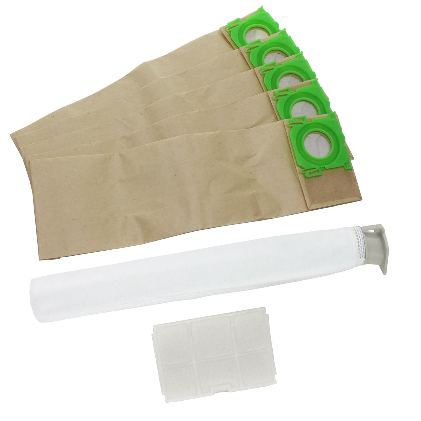 Reliapart Paper Vacuum Cleaner Bags and Filter Service Box Kit (5+2 Pack) for Sebo X, C, Airbelt, Automatic, X1, X4, X5, XP2, C3 Series Includes