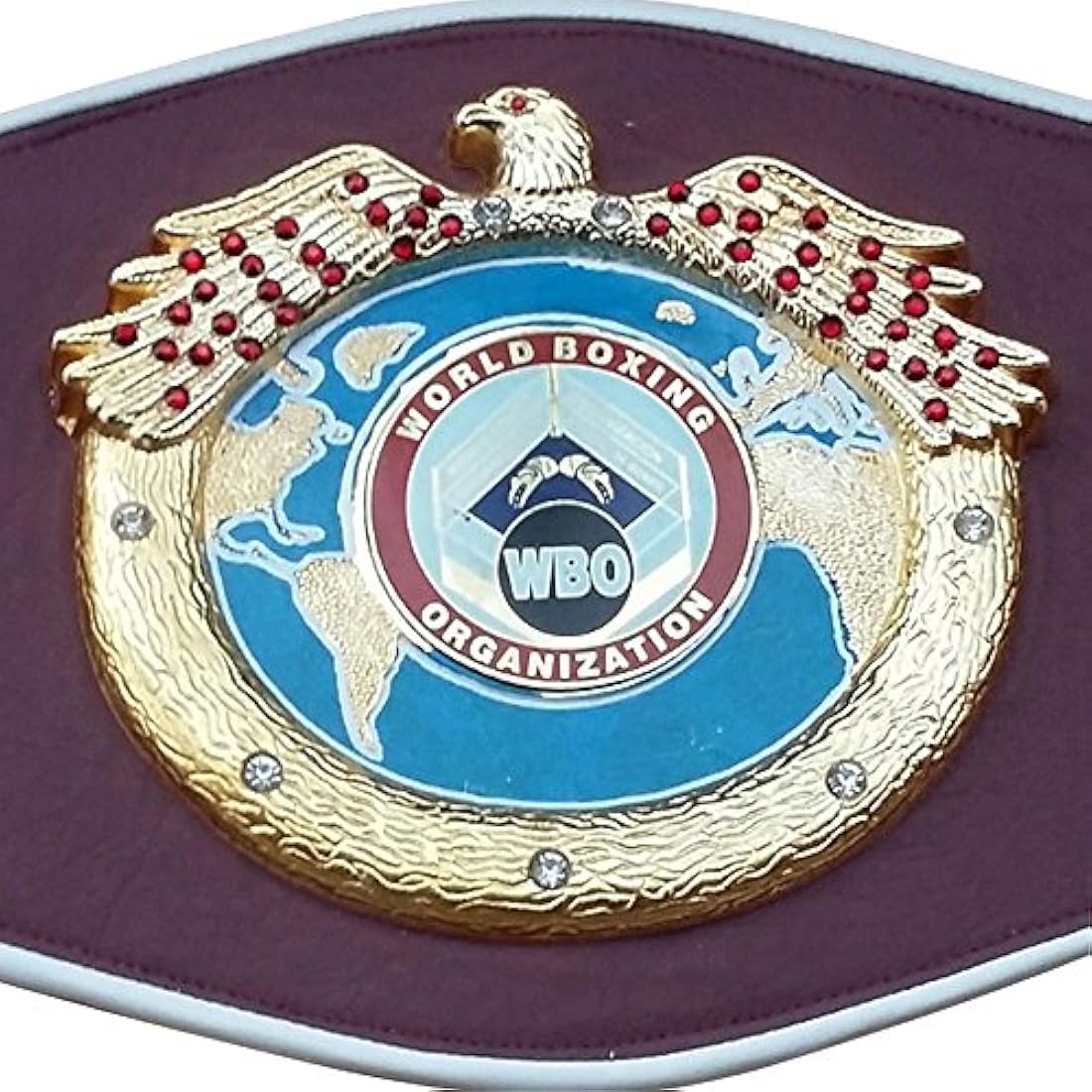 WBO Boxing Replica Championship Belt Metal Plates Adult Premium Quality Leather