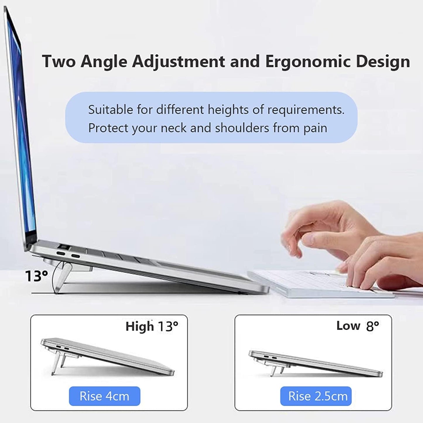 AFYS Adjustable Keyboard Riser Stand - Ergonomic Desk Extension for Computer, Laptop - Enhanced Tilt, Stable PC Holder with Pop-Up Function