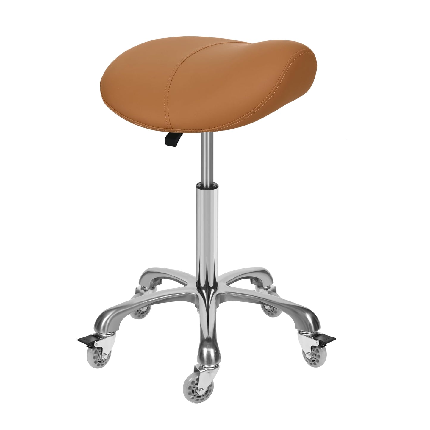 McDooFly Ergonomic Saddle Stool with Wheels Rolling Saddle Chair Heavy Duty Height Adjustable Swivel Hydraulic Stool for Dental Clinic Massage Salon