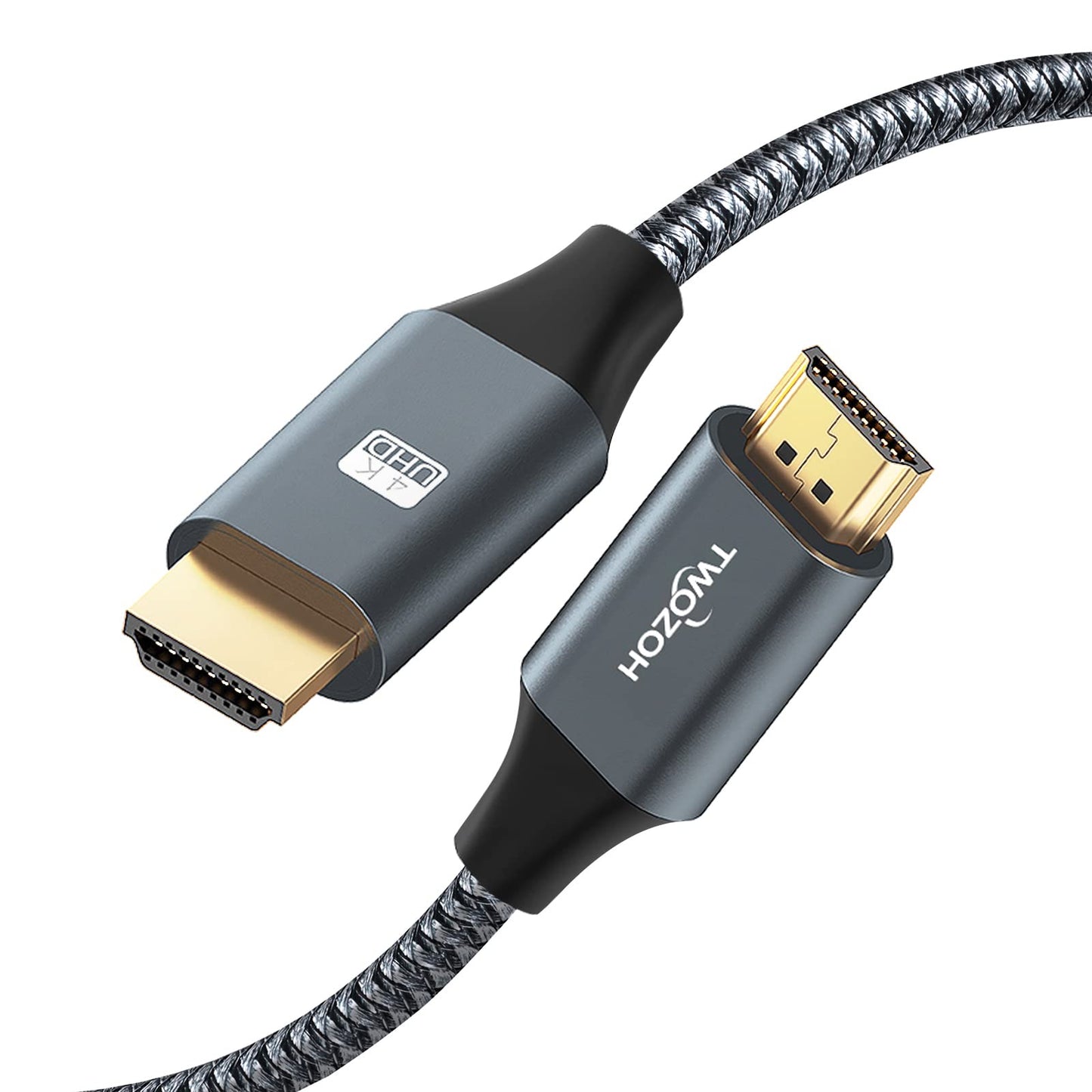 Twozoh 4K HDMI Cable 10M, High Speed HDMI 2.0 Cable, Braided HDMI to HDMI Lead Compatible with PS5, PS3, PS4, PC, Projector, HDTV, Xbox