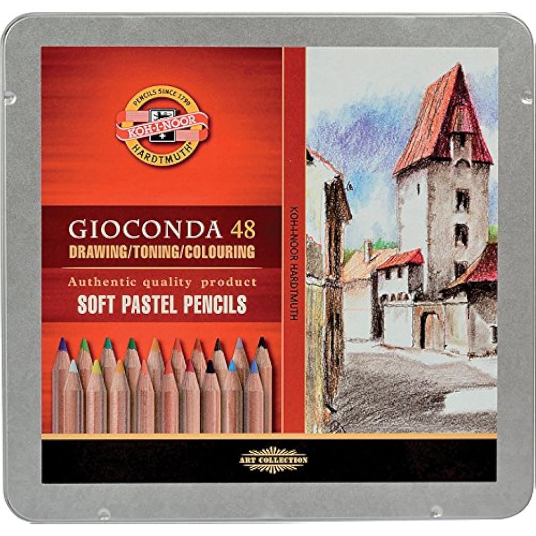 KOH-I-NOOR Artist's Soft Pastel Pencil Set (Set of 48)