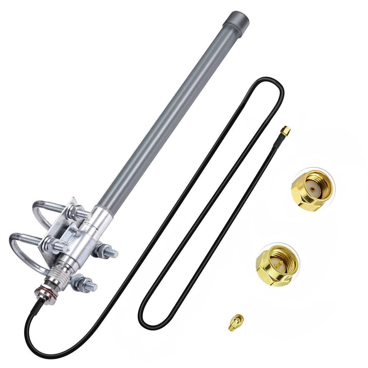 Bingfu 868 MHz LoRa Antenna Aerial Outdoor 3dBi Fiberglass LoRaWAN Antenna N-Male for Helium Hotspot Miner RAK HNT Bobcat + 1m N-Female to RPSMA-Male