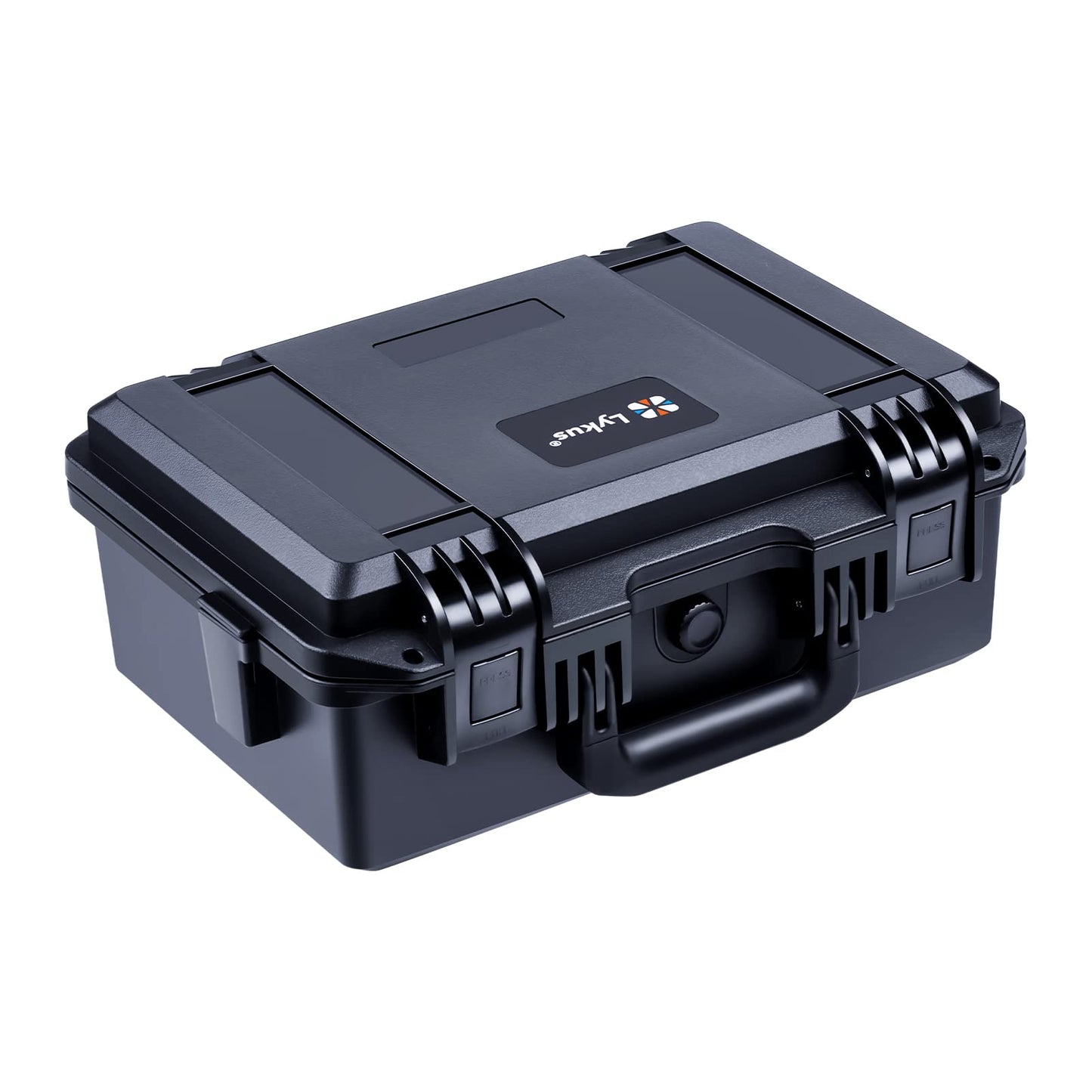 Lykus HC-3310 Waterproof Hard Case with Customisable Foam Insert, Interior Size 33x21x13.5 cm, Suitable for Camera, Lens, mic, Flashlight, Telescope,