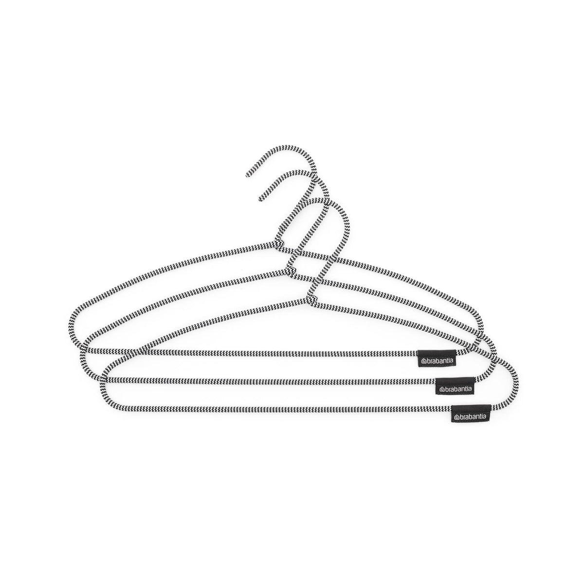 Brabantia - Clothes Hanger - Non-Skid Fabric Coating - Fabric Coat Hanger - Space Saving Organiser - Soft-Touch Wardrobe Accessory