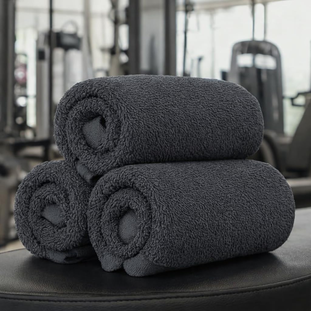 Symphony Flannel Face Cloth Ultra Gentle Face Towels for Sensitive Skin-Reusable Facial Cleansing Washcloths for Unisex Adult Spa Gym Sport Beauty