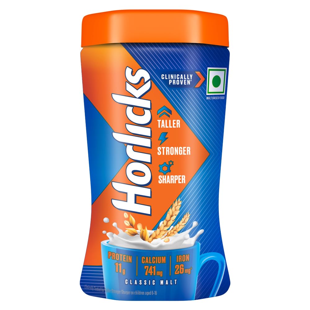 Horlicks Health & Nutrition drink - 200 g Pet Jar (Classic Malt)