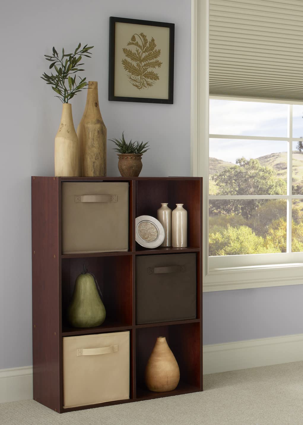 ClosetMaid Cubeicals 6 Cube, Dark Cherry, 61 cm x 29.5 cm x 91 cm