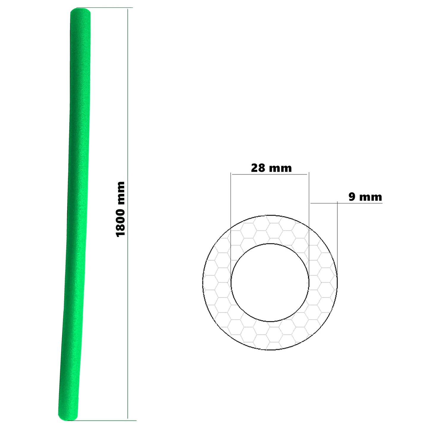 Clever Leon 8 x Trampoline Foam Cover Tube Trampoline Foam Tubes Replacement Pole Covers Protection For Garden Trampolines Protective Sponge Tube For