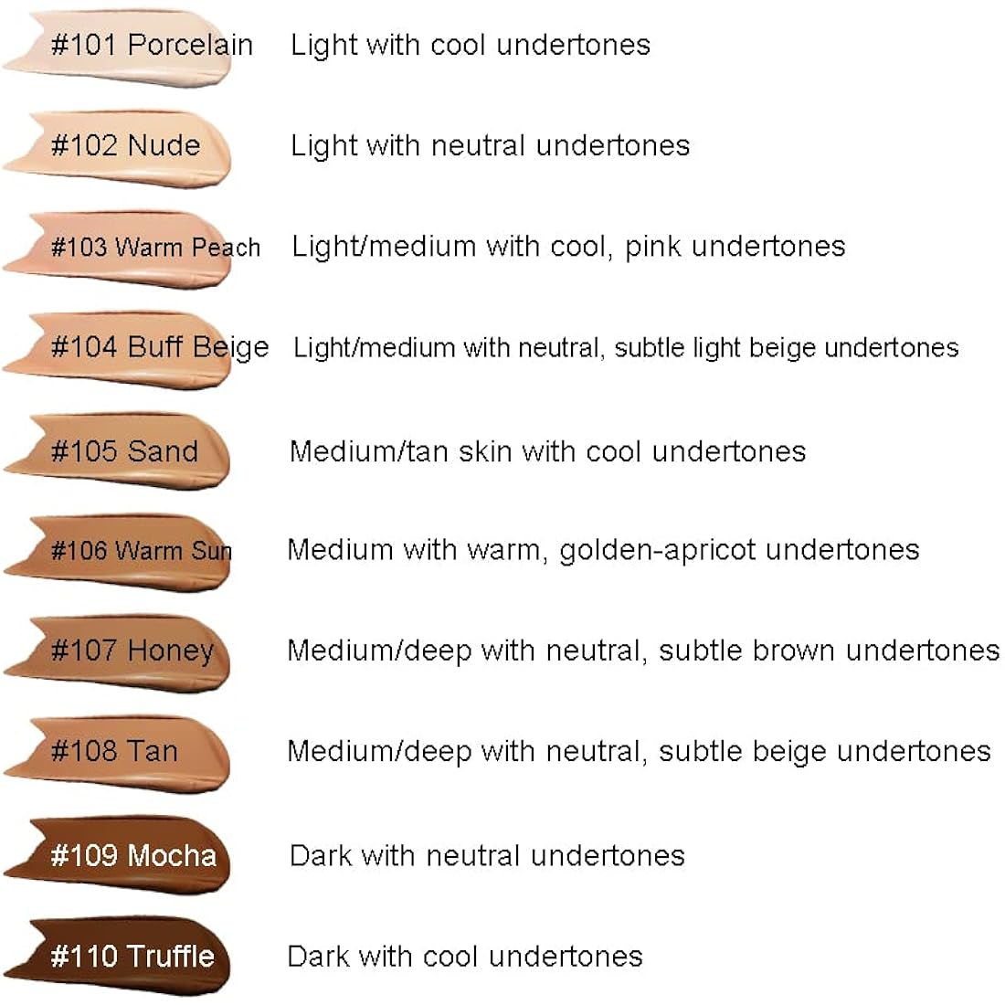 ABRUS® - PHOERA Foundation, Full Coverage Foundation, Soft Matte, Oil Control Concealer, Foundation Makeup Flawless Cream Smooth Long Lasting 24HR Waterproof and Blendable 30ml (#104 Buff Beige)