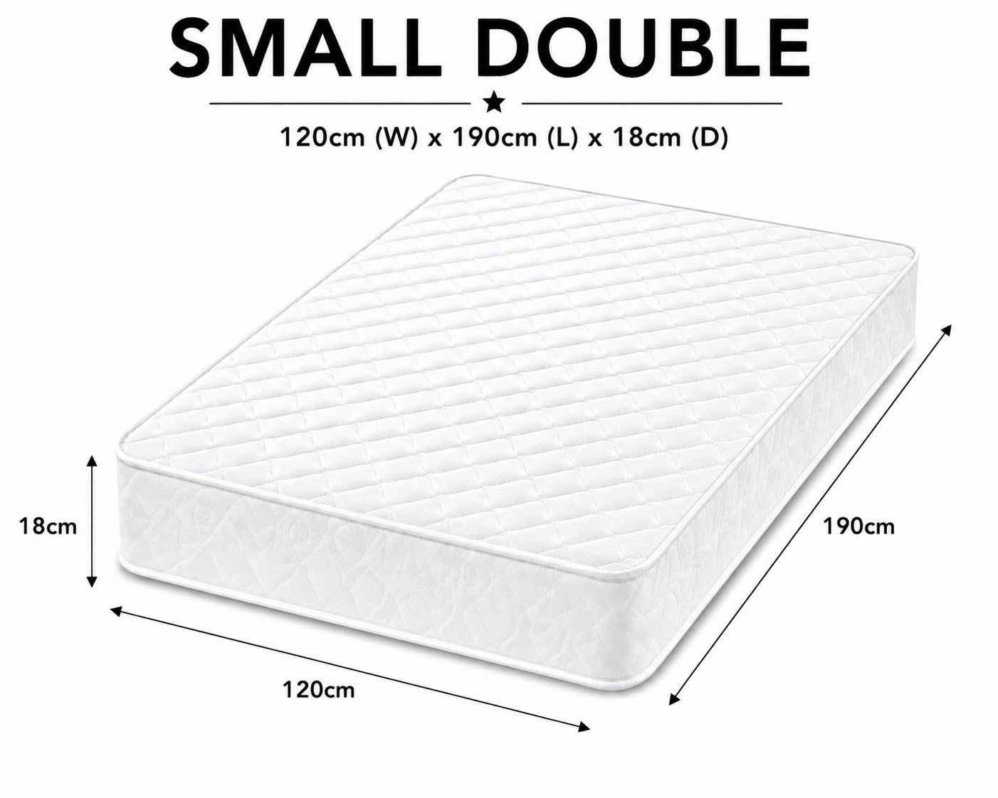 Starlight Beds CoolTouch Sprung Small Double Mattress