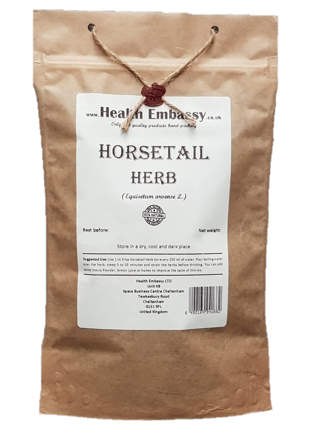 Health Embassy Horsetail Herb Tea (Herba Equiseti Arvensis - Equisetum Arvense) (100g)