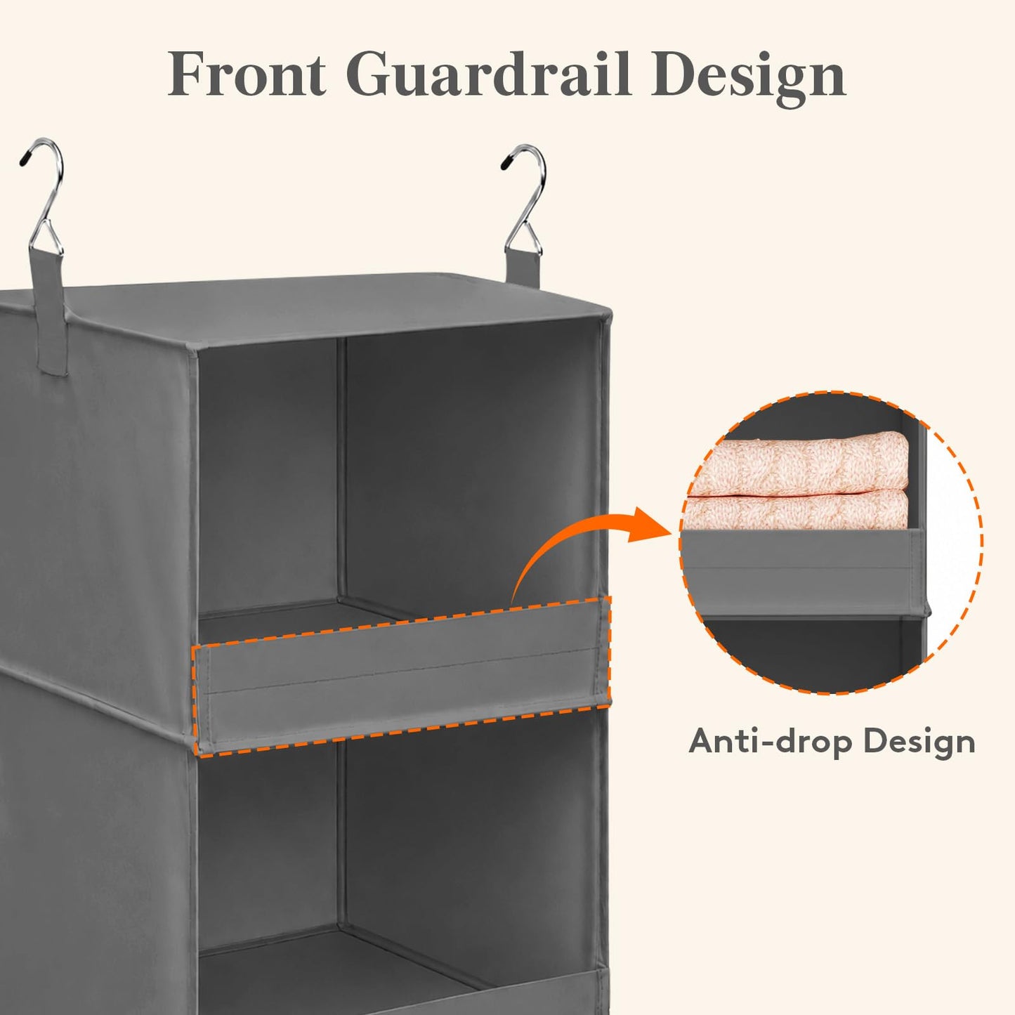 Lifewit Hanging Wardrobe Storage Organiser for Clothes, Collapsible
