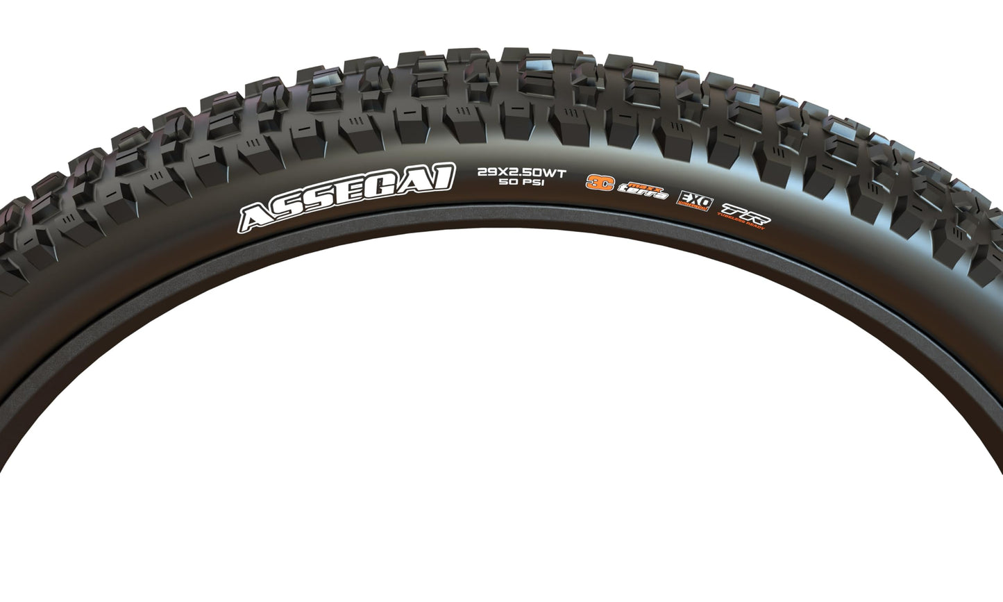 Maxxis Assegai 27.5 x 2.50 WT 60 TPI Foldable 3C MaxxTerra EXO/TR Tyre, Black