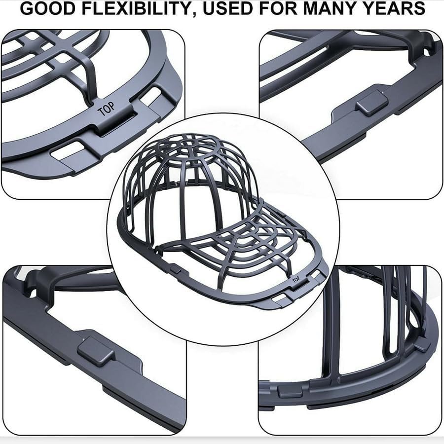 ZLBRWSR 3 in 1 Hat Washer for Baseball Caps, Laundry Frame, Anti-Deform Washing Machine Protector
