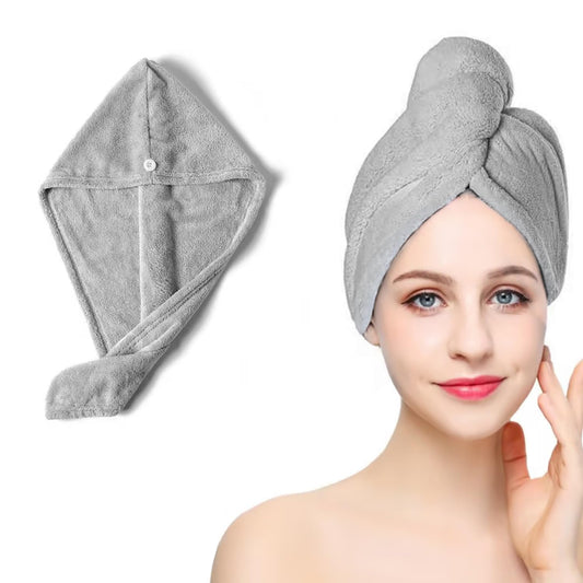 Arcjunys Microfibre Hair Towel Wrap Hair Wrap Towel Quick Dry Hair Turban Towel Hair Turbans for Wet Hair Microfibre Hair Towel Wrap Hair Towels with